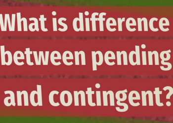 Difference Between Contingent vs Pending